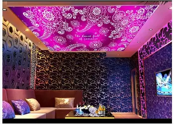 

Customized 3d wallpaper 3d ceiling wallpaper murals KTV smallpox condole of mural bedroom ceiling frescoes home decker