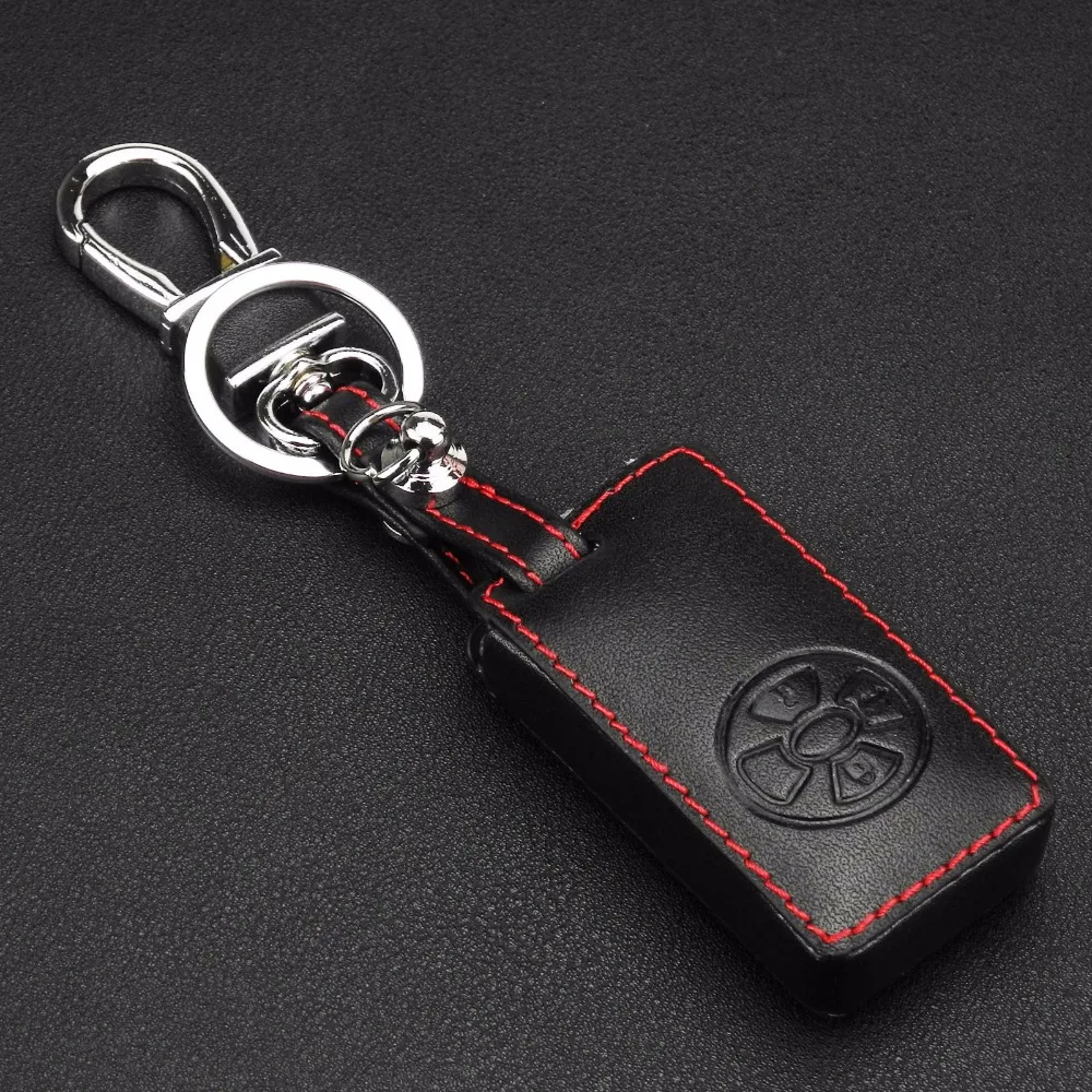Дистанционный 3 кнопочный ключ автомобиля Чехол кожаный для Toyota Corolla Yaris Mark X Hilux Vitz Rav4 Aqua Camry Auris Smart Key