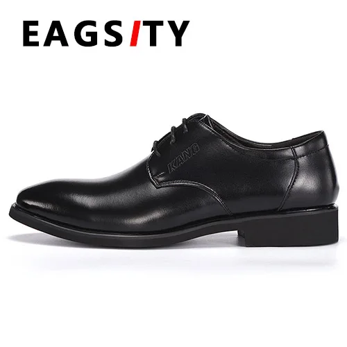 

Cow leather Lace up pointed toe casual Men Leather Shoes oxford derby outdoor walking Comfy Breathable black