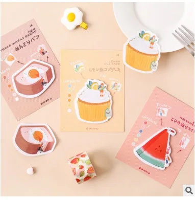

12PCS/LOT bread dessert sticky n times stickers memo pad