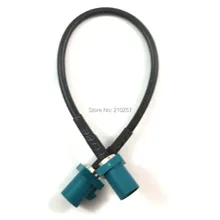 5 шт. Fakra кабель со штыревым разъемом прямо в Fakra мужской прямо косички RG17" Z" gps антенный кабель-удлинитель 15 см