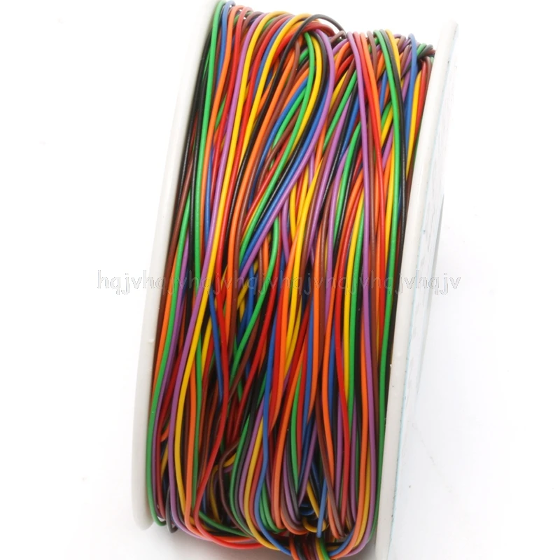 

One Roll 8 Colors 30AWG Wire Wrapping Wire, Tinned Copper Solid, PVC insulation JUNL20 dropship