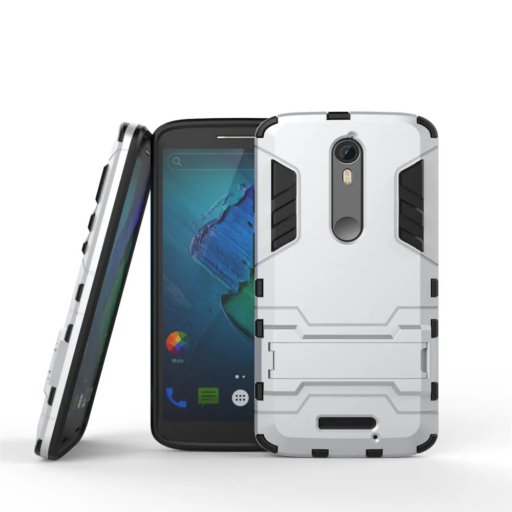 Чехол для телефона Motorola Moto X Force играть Стиль Z E3 Обложка Прочный Гибридный Жесткий