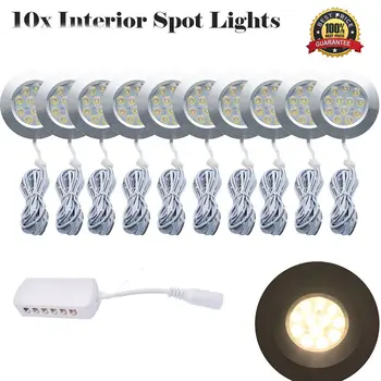 

DC12V 3W 12 LED Spot Cabinet Light Interior Lamp For Transporter Van Boat Car RV LED Interior Warm Light 3000K