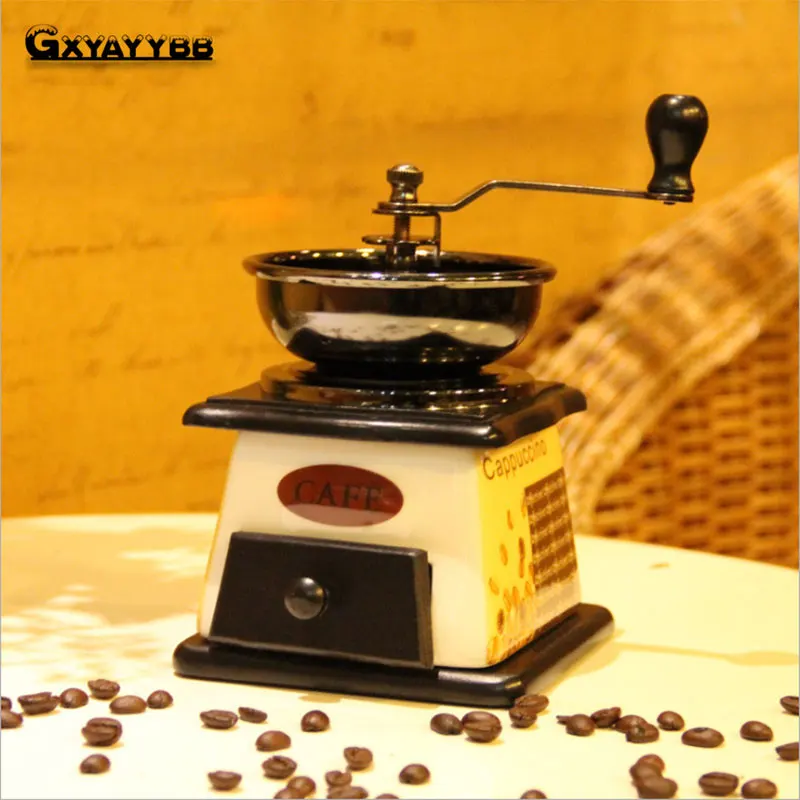 GXYAYYBB Классический Деревянный Мини светлый цвет классический, керамический шлифовальный заусенец высокого качества ручная кофемолка инструменты для кофе