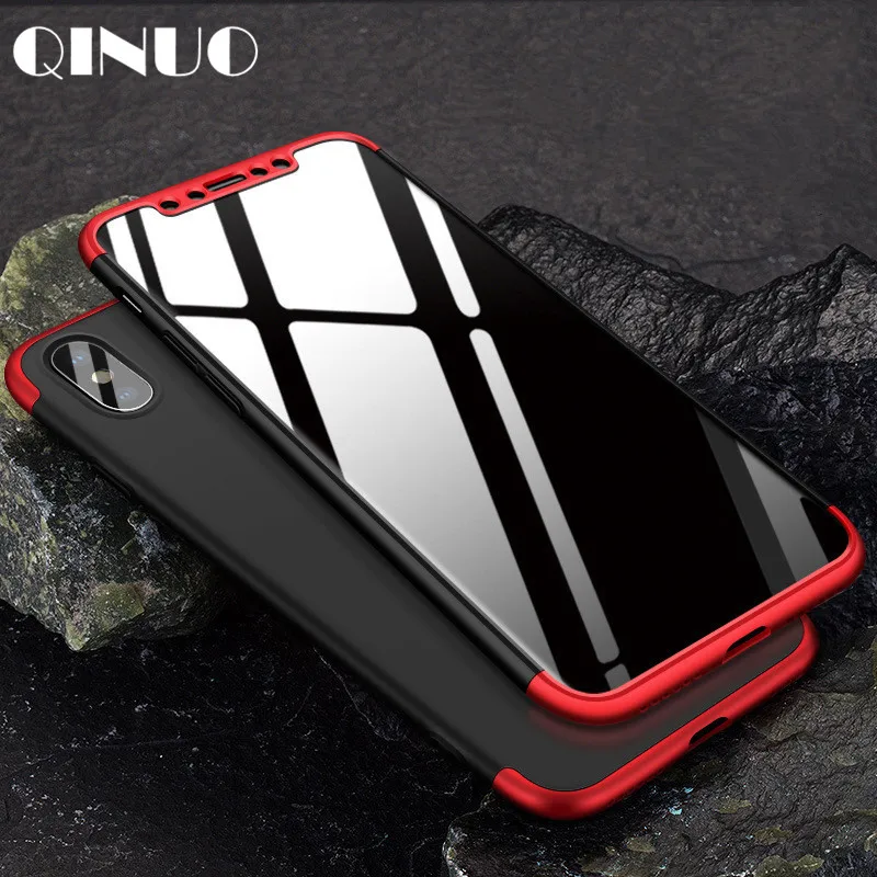 QINUO GKK чехол для iPhone X XS Max XR брендовый трендовый креативный 360 Защитный 6 6s 7 8 Plus 5