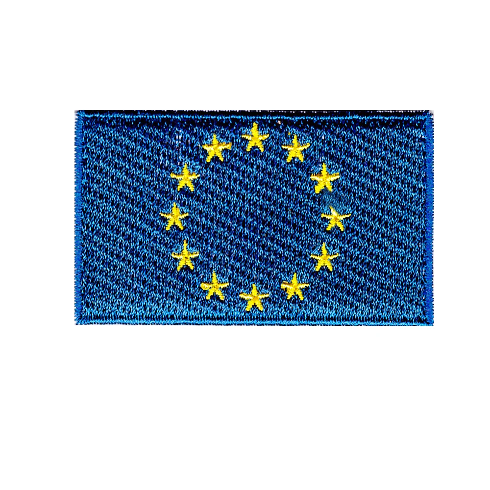 10pcs Embroidery patch European Union flag patch cloth embroidered