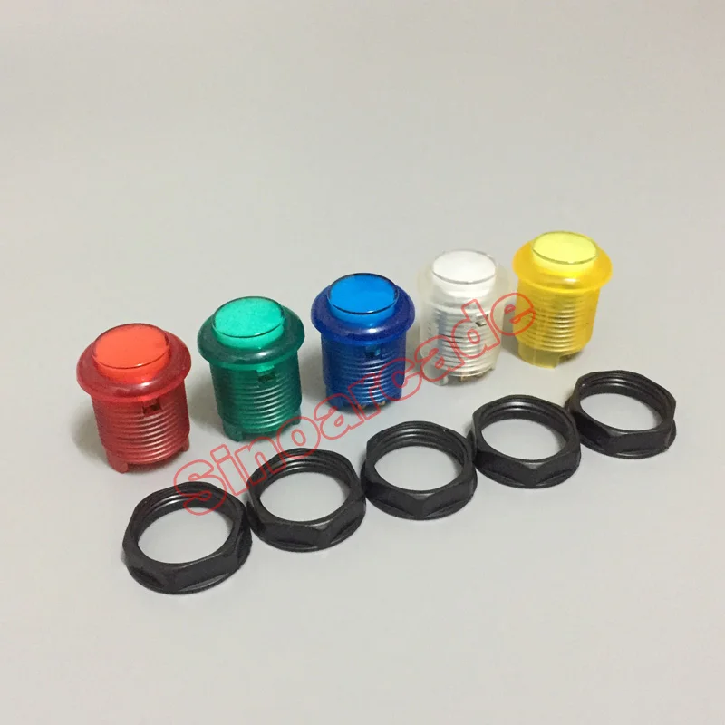 Arcade HAPP Style 5V Round Lit Illuminated Push Button Screw-in Type with Built-in LED Lamp Microswitch 5 colors Available Arcade HAPP Style 5V Round Lit Illuminated Push Button Screw-in Type with Built-in LED Lamp Microswitch 5 colors Available