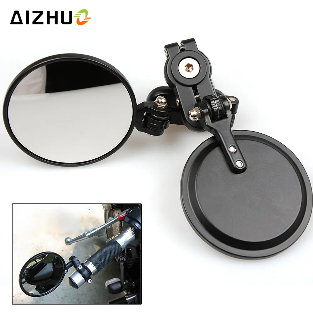 

7/8'' 22mm Motorcycle bar End Mirror Rearview side Mirror For KAWASAKI NINJA ZX10R ZX10RR ZX10KRT VERSYS 650cc ZG1000 CONCOURS
