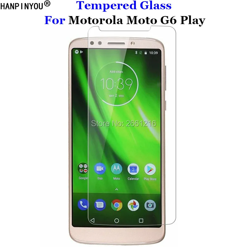 Закаленное стекло 9H 2.5D премиум-класса для Motorola Moto G6play защитная пленка экрана G6 Play