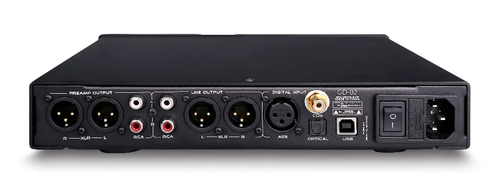 GoldenWave GD02 GD 02 ES9038PRO DSD DAC UBS AES COXIAL вход Сбалансированный усилитель для наушников XLR RCA