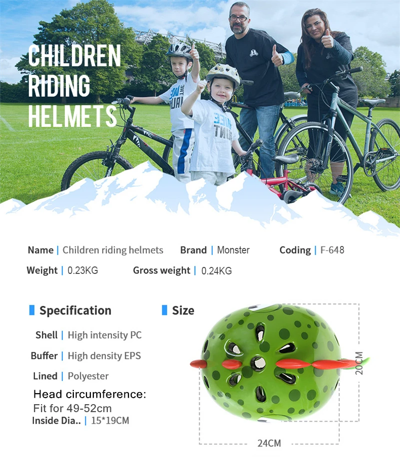 Велосипедный шлем WEST BIKING От 3 до 8 лет детские шлемы PC EPS для езды на велосипеде