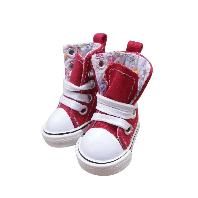 Tilda 5cm chaussures pour poupées BJD jouet bottes décontractées 1/6 baskets de gymnastique pour EXO 20cm corée KPOP peluche poupées accessoires 5 Pais mixte (lot de 5)
