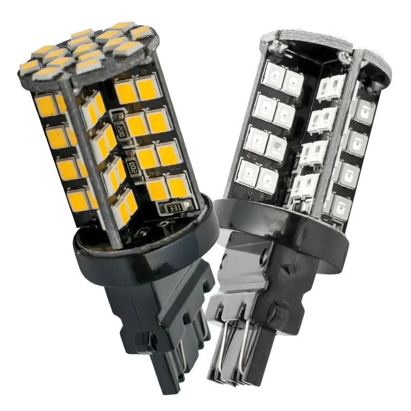 2 шт. Автомобильные светодиодные лампы 3157 3156 SMD 2835 P27W T25|t15|bulb hb4bulb replacement |