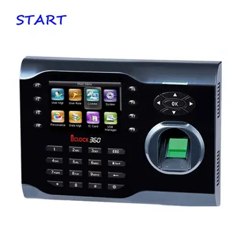 

3.5 Inch TFT ZK iclock360 TCP/IP Fingerprint Time Attendance With T9 Inp ute Biometric Time Recording
