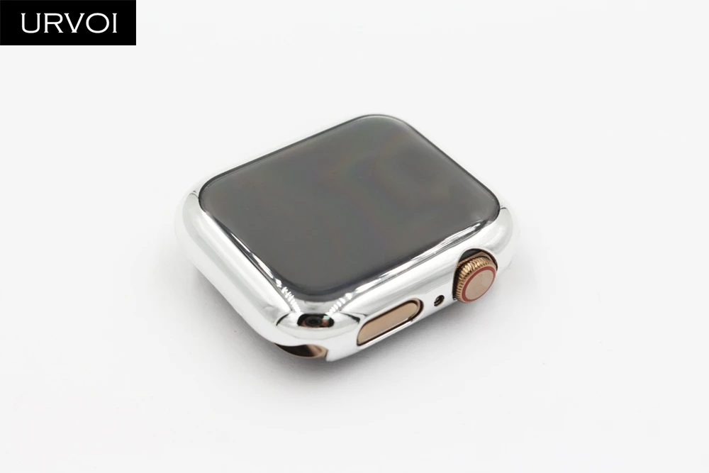 URVOI полное покрытие для Apple Watch series 5 4 3 2 пластиковый бампер жесткая Защита экрана