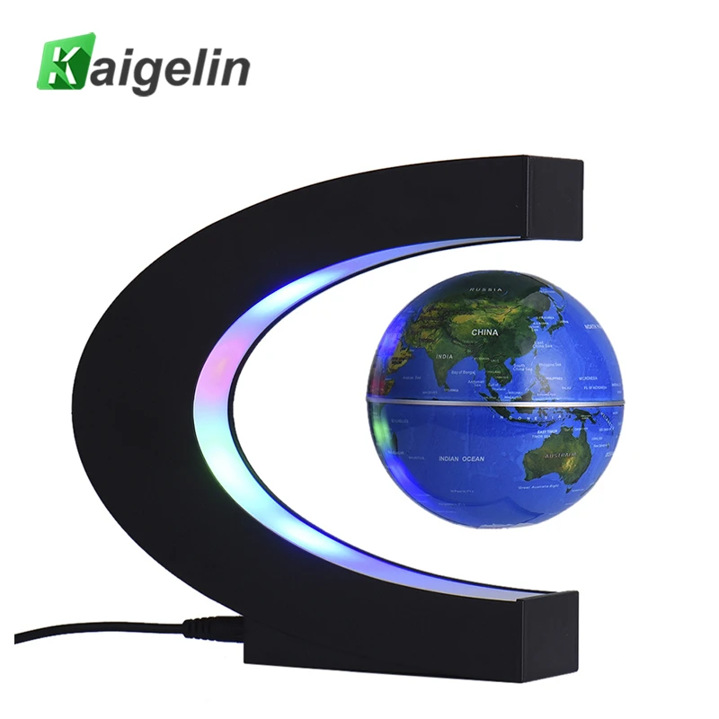 

Novelty LED Floating Tellurion Globe Night Light Magnetic Levitation Light World Map LED Desk Lamp Luminaria For Office Decor