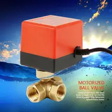 G12 DN15 латунный клапан 3 Way 220VAC моторизованный шаровой клапан для потока Управление