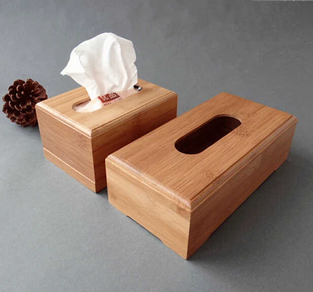 Bamboo tissue box Large space Towel rack Toilet Bedroom Home Auto paper towel | Обустройство дома