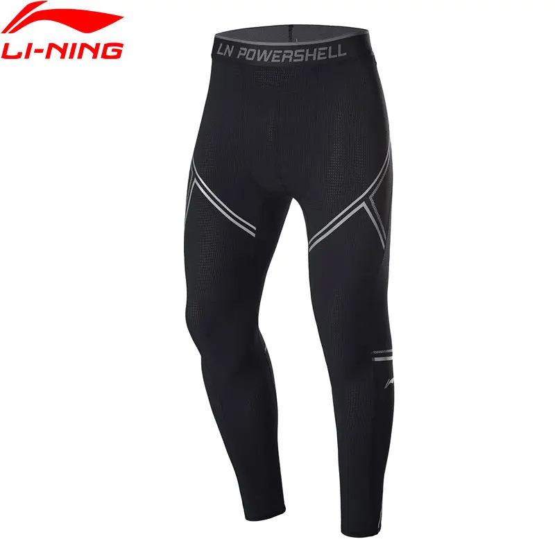 

Li-Ning Men Training Base Layer Pants Stretchy Breathable 77.4%Nylon 22.6%Spandex LiNing Sports Tights AULP033 CAMJ19