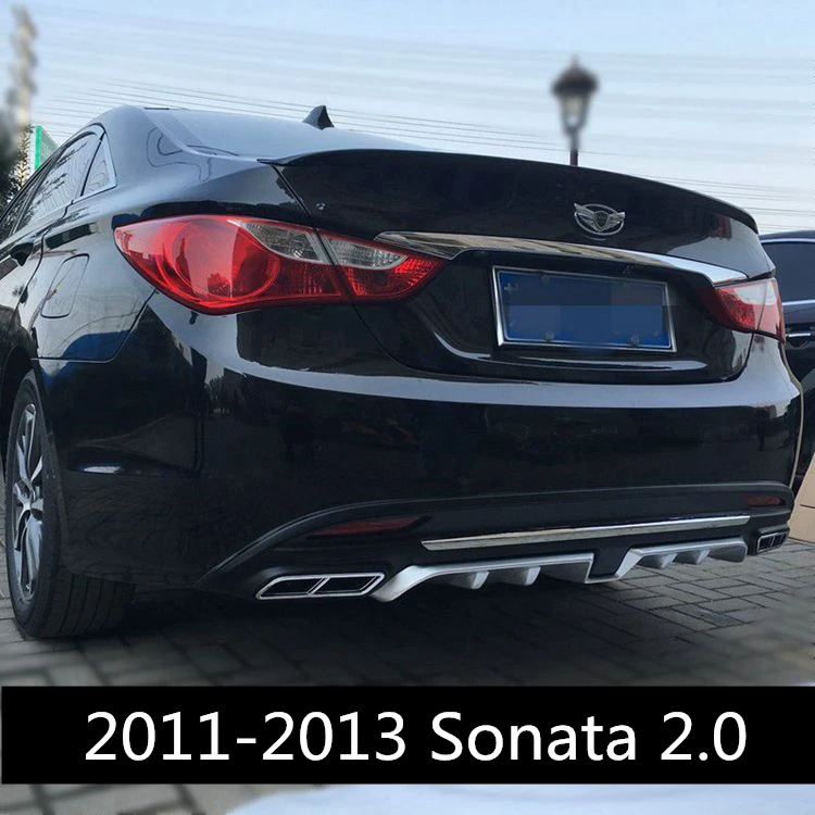 Для hyundai Sonata Body kit спойлер 2011-2013 для Sonata 8 ABS задний спойлер передний бампер диффузор защитные бамперы