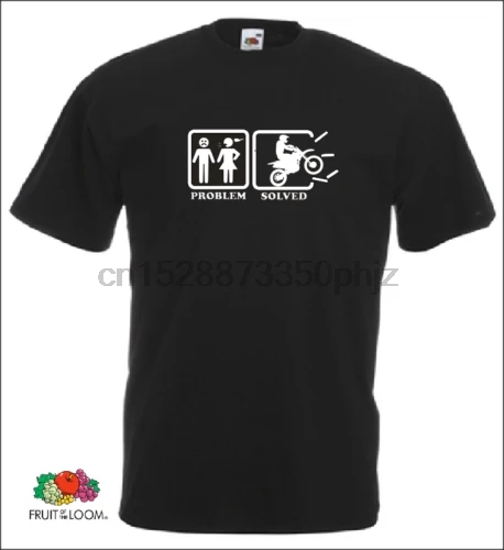 

Problem Solved Motocross T-SHIRT Enduro t shirt Cool Casual pride t shirt men Unisex Fashion tshirt free shipping funny
