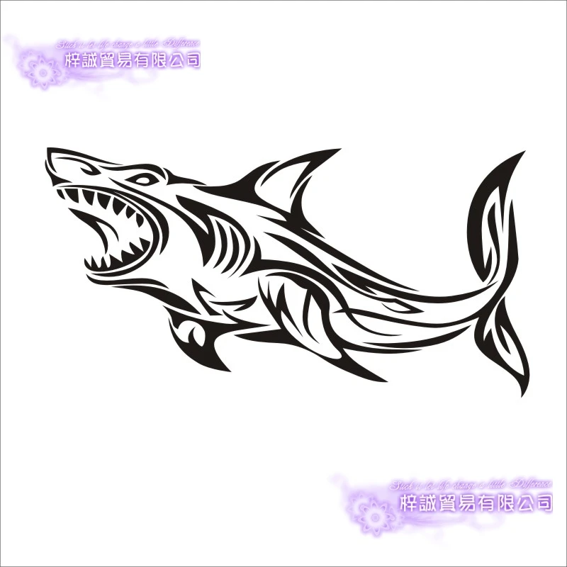 Fishing Sticker Car Shark Fish Decal Angling Hooks Tackle Shop Posters Vinyl Wall Decals Hunter Decor Mural Sticker