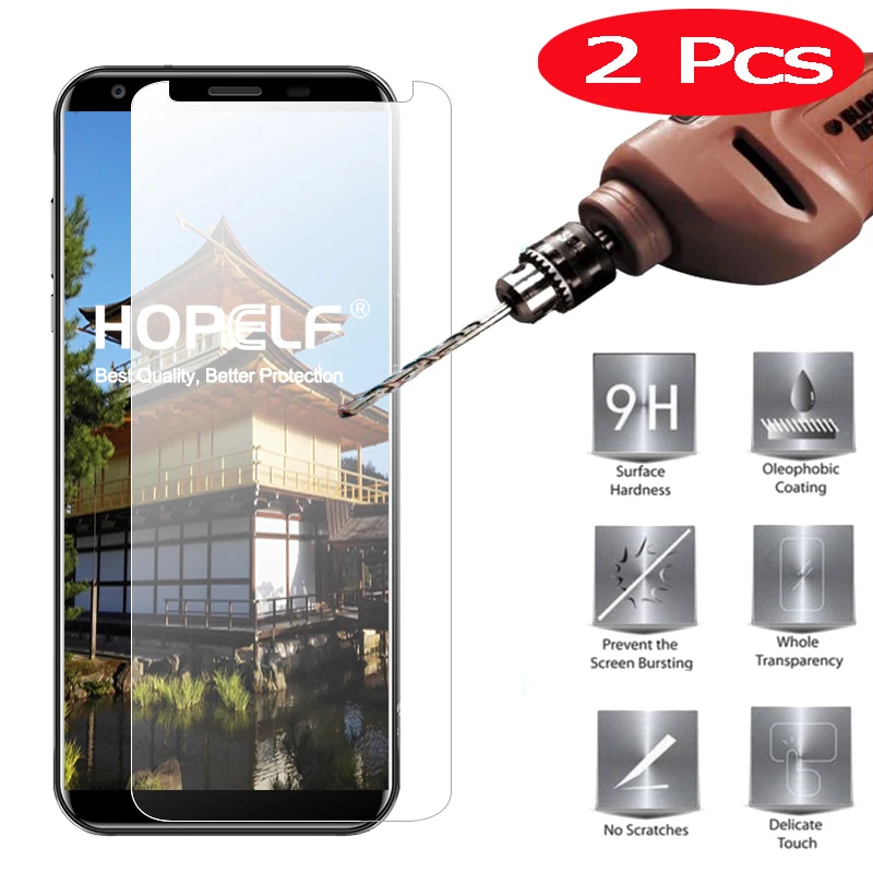 2 шт. HOPELF Защита экрана для Oukitel K3 закаленное стекло 2.5D Защитная пленка телефона
