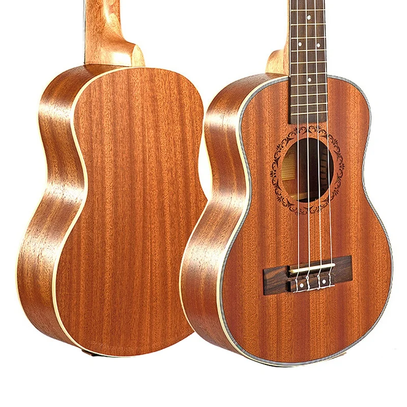Tenor акустическая электрическая Гавайская гитара 26 дюймов 4 струны Гавайские гитары ручной работы из дерева красного дерева