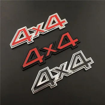

4X4 Logo Zinc Alloy Car Body Emblem Badge For Aucura Mercedes Benz Chevrolet Dacia Infiniti ISUZU Geely Haval LADA Opel SEAT KIA