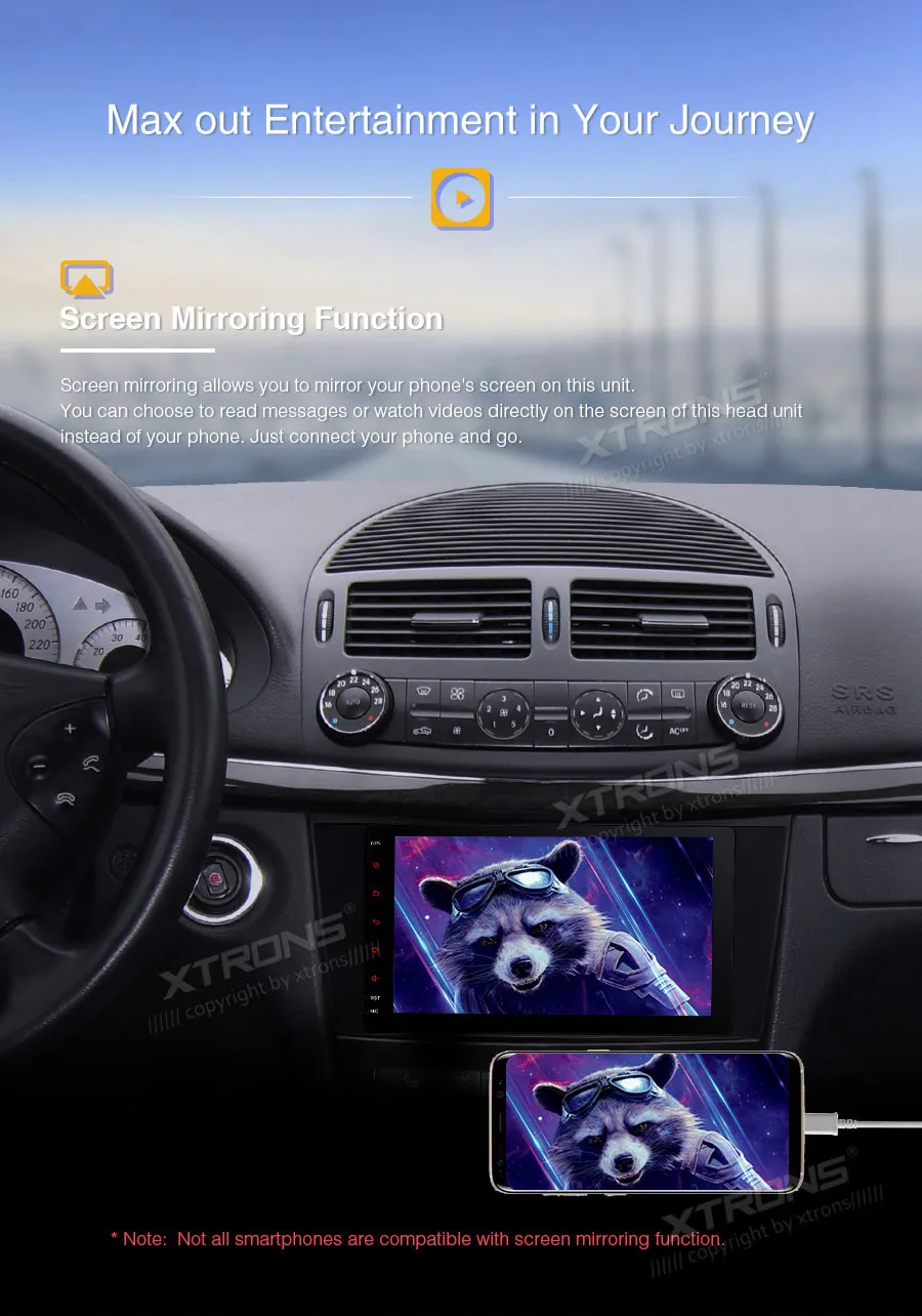 Perfect 8" Android 9.0 Pie OS Car Multimedia Navigation GPS Radio for Mercedes-Benz E-Class W211 2002-2008 & CLS-Class W219 2005-2006 13