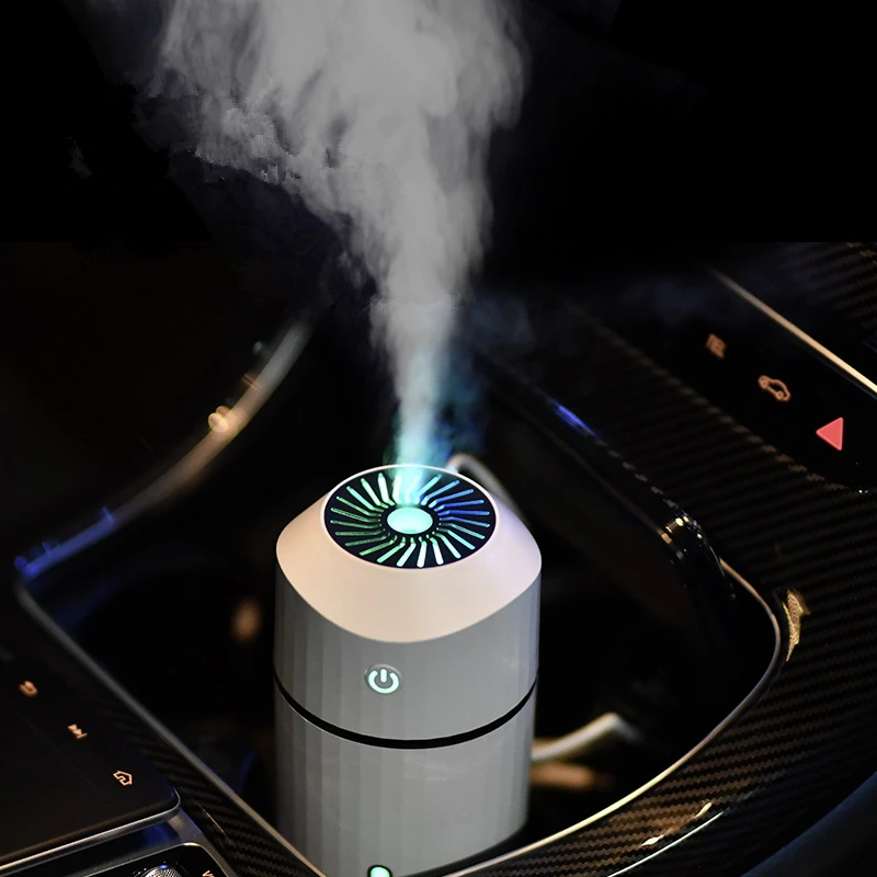 

320ml Ultrasonic Car Humidifier Creative Lecai Cup USB Aroma Diffuser Air Purify Hydration With 7 Color Night Light