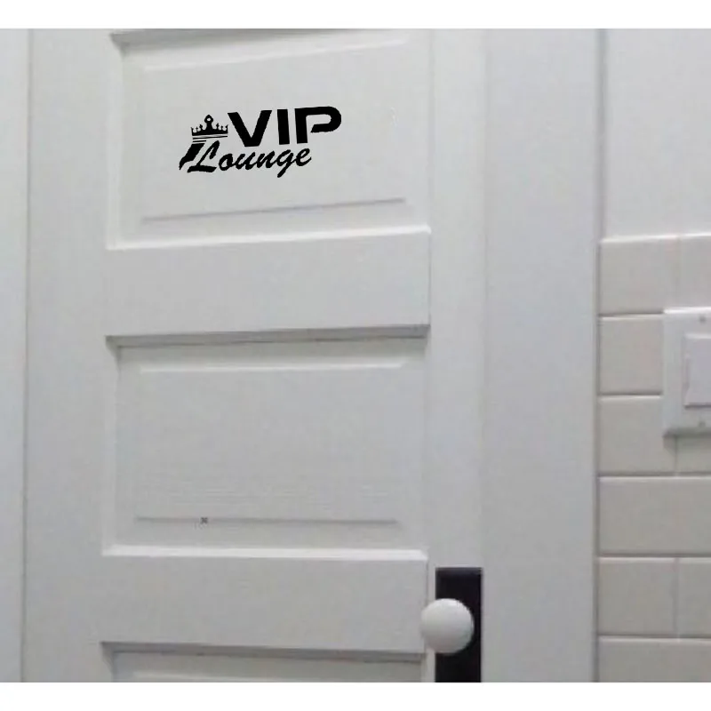 YOJA 19*7 9 см Новая мода Корона VIP туалет дверь WC наклейка креативная Настенная