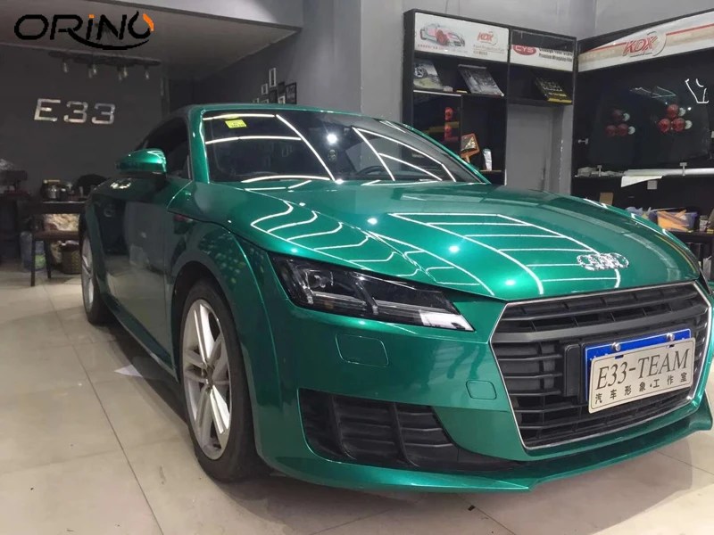 Glossy Metallic Emerald Green Vinyl Film-2