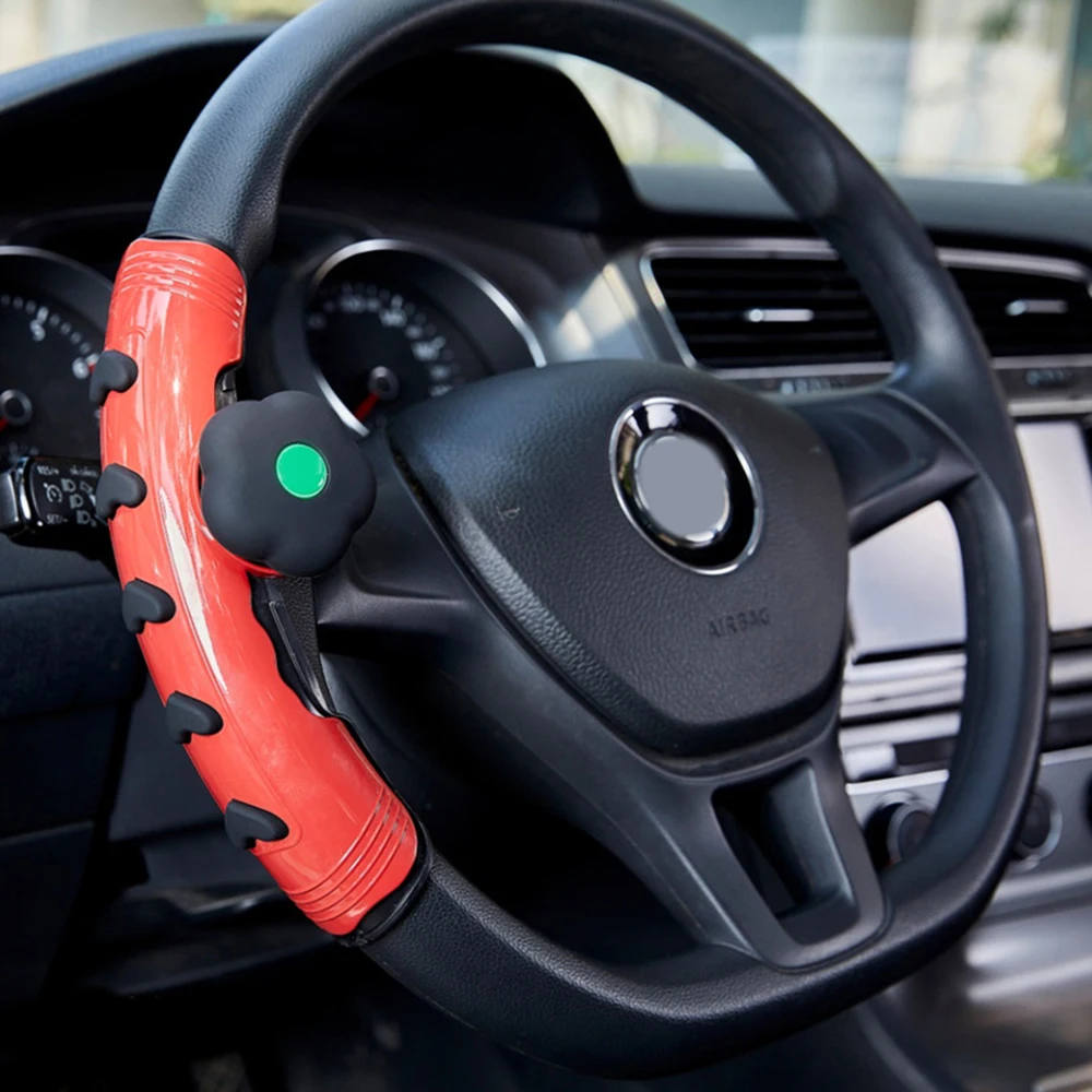 

Universal Car Steering Wheel Cover Diameter 38cm Non-slip One-side Booster Power For Four Seasons Automobile Interior Accessorie