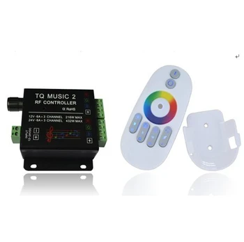 

18A Wireless Sound / Audio Music RF LED Controller For RGB Strip Light DC12-24V