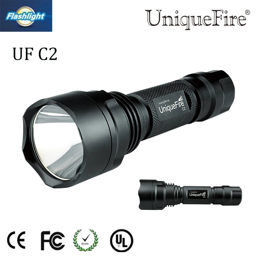 Free Shipping LED Flashlight UniqueFire UF C2 1000 Lumens Most Powerful