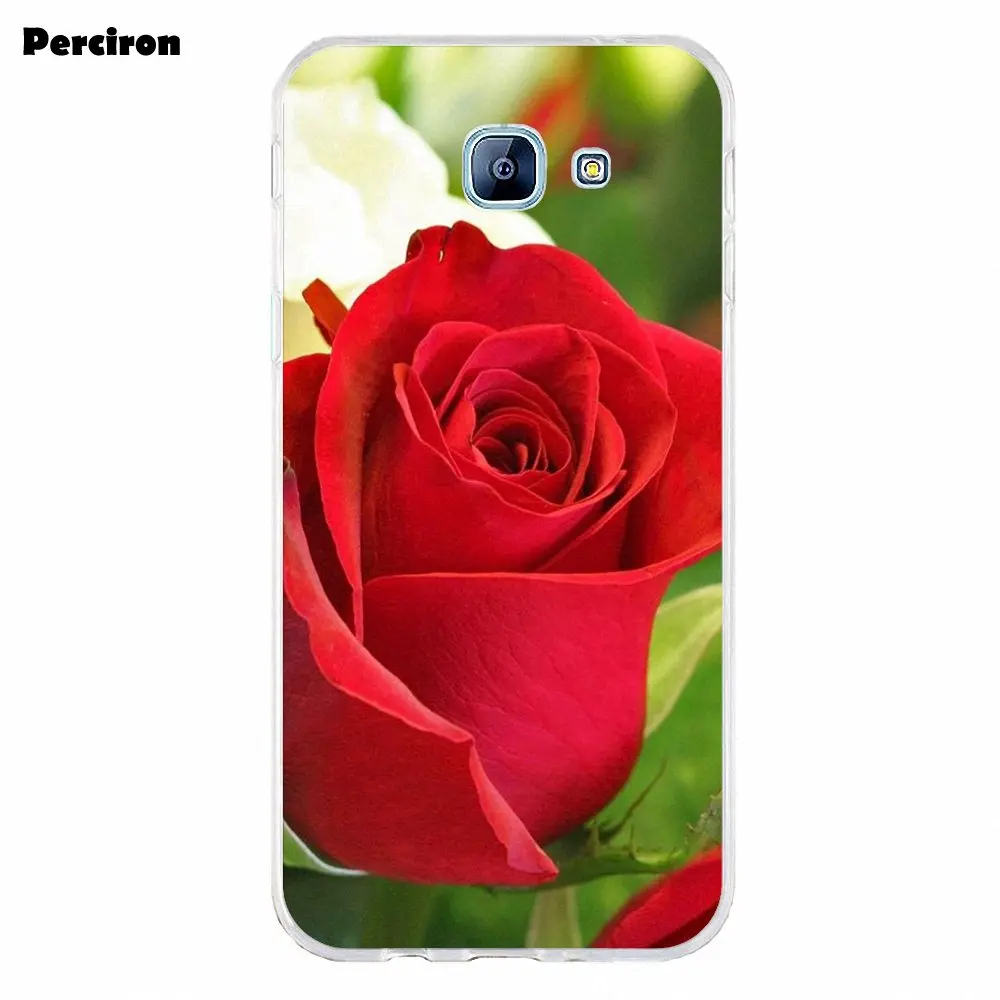 Красные и белые розы Цветочный мягкий TPU мобильный чехол для телефона чехол для Samsung Galaxy A3 A5 A7 J1 J2 J3 J5 J7