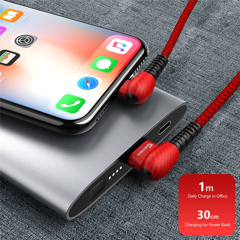 TIEGEM USB кабель для iPhone X XS MAX XR 8 7 6 5 6s S usb type C кабель зарядное устройство Micro USB кабель кабели для мобильных телефонов