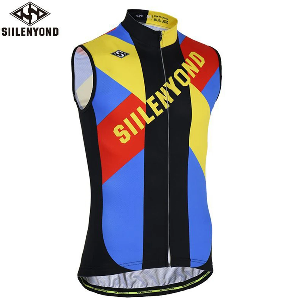 Buy SIILENYOND 2018 Sleeveless Men Cycling Jersey