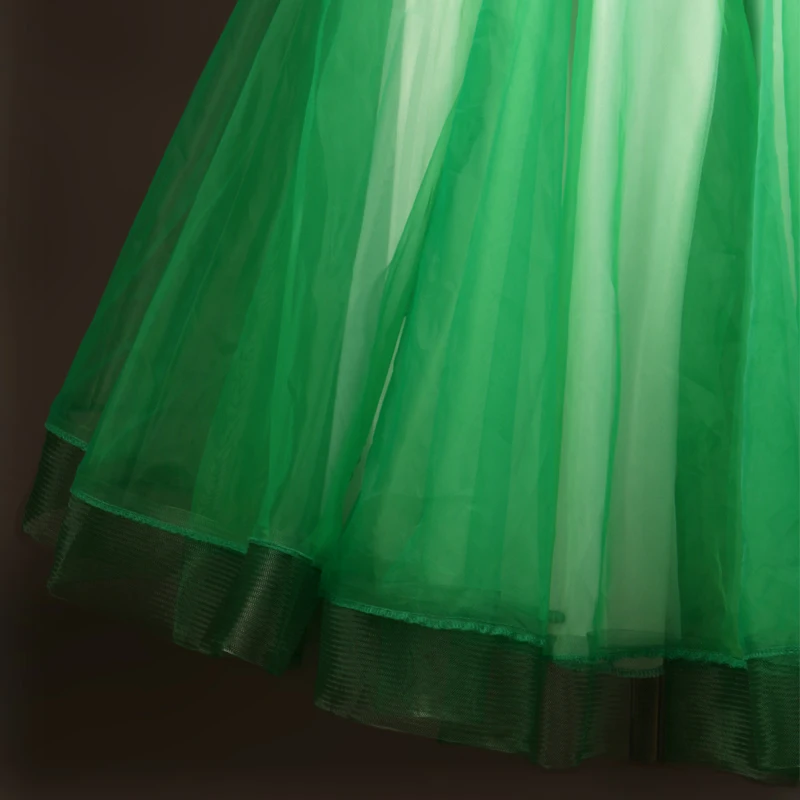 Зеленый Костюмы для бальных танцев Танцевальный костюм сексуальные старший Короткие рукава бальных танцев платье для женщин бальных танцев конкуренции платья