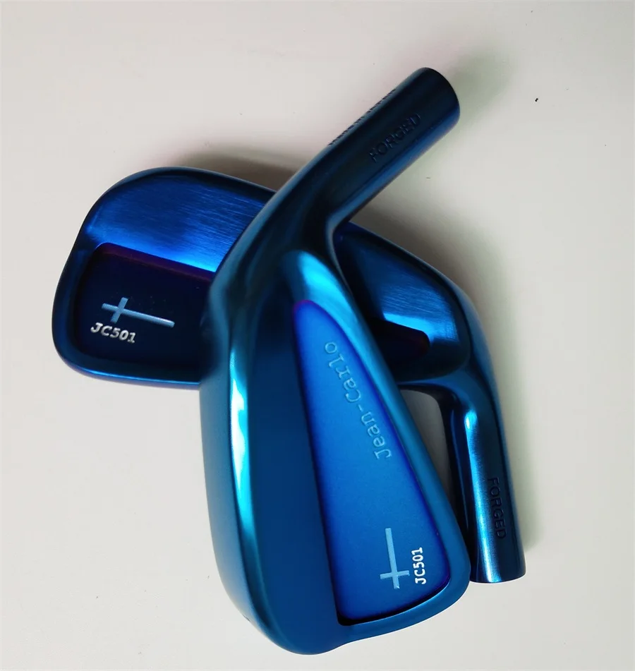 US $329.00 Playwell 2018 Jean Carlo  original  Saint Germain  blue  color  golf iron head  forged   carbon steel  CNC iron  wood  iron