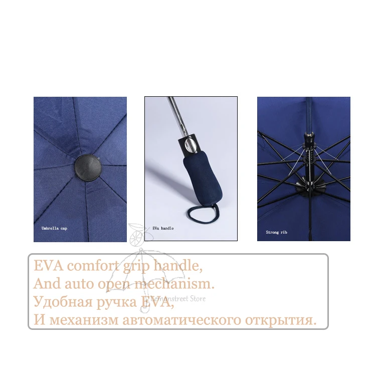 Ветрозащитный большой складной зонт для гольфа дождь женский большой мужской Полуавтоматический зонт портативный деловой зонт для мужчин Paraguas