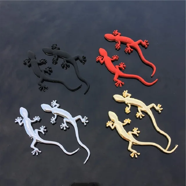 Fun personalized decorative gecko emblem badge car stickers gecko 3D