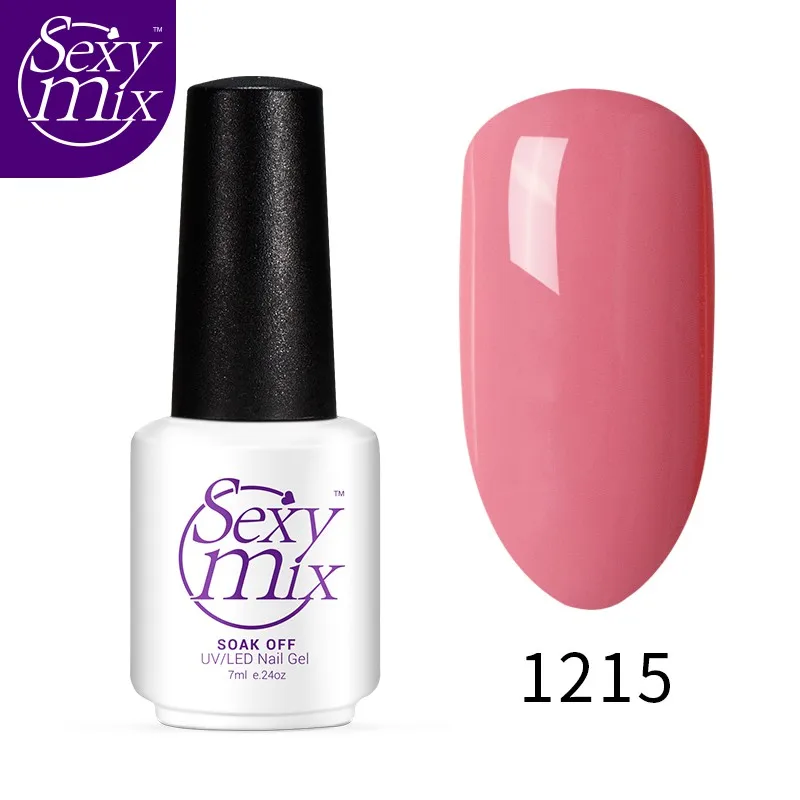 Sexymix Гель-лак для ногтей фиолетовый цвет серия УФ-лак для ногтей Замачивание от длительного действия Фиолетовый Серия Led гель Полупостоянный гель - Цвет: 1215