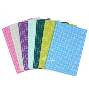 

7 Colors Cutting Craft Mat PVC Self-Healing A5 Cutting Mat Multipurpose Self Healing Builders DIY Tools Cutting Pad DIY 15x22cm