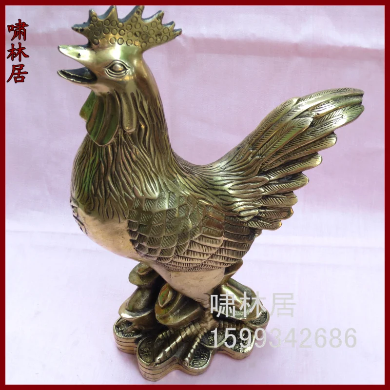 

Creative furnishings Copper fu word chicken lucky fogg lilliputian home decoration