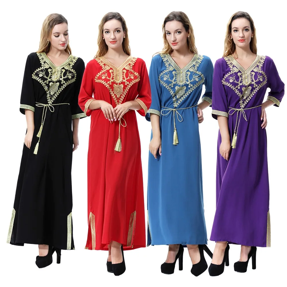 

Fashion Muslim Dress Abaya Islamic Clothing For Women Malaysia Jilbab Djellaba Robe Musulmane Turkish Baju Kimono Kaftan Tunic