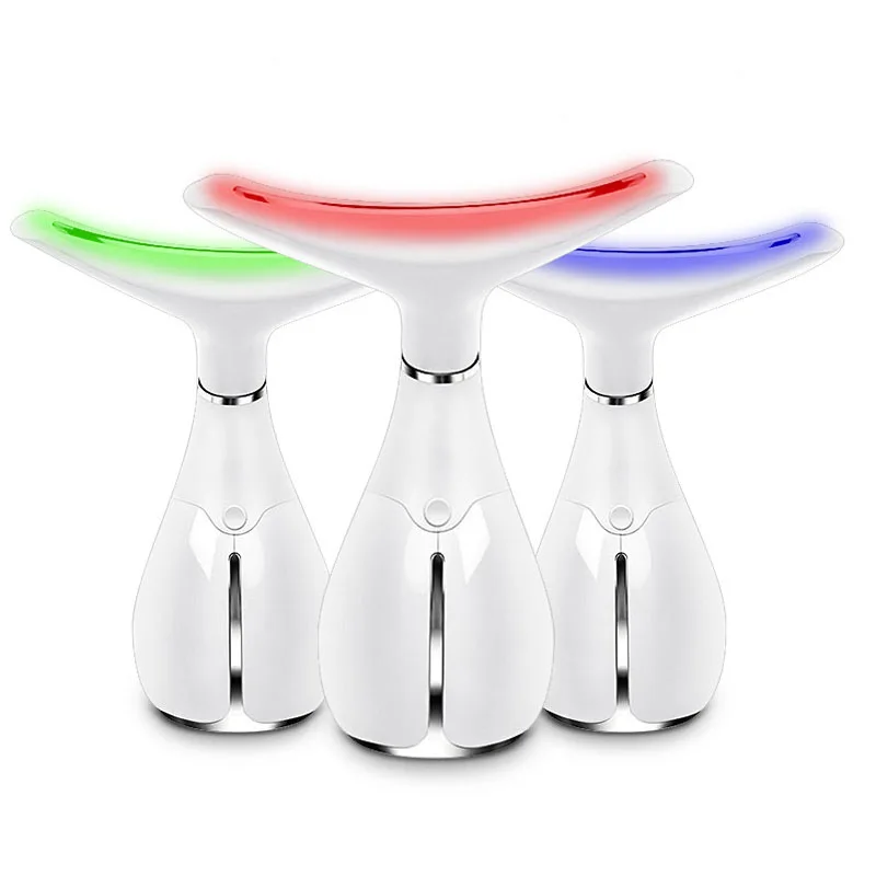  Neck Skin Care Beauty Instrument LED Photon Vibration Neck Lifting Skin Tighten Anti Wrinkle Remove - 32986841149