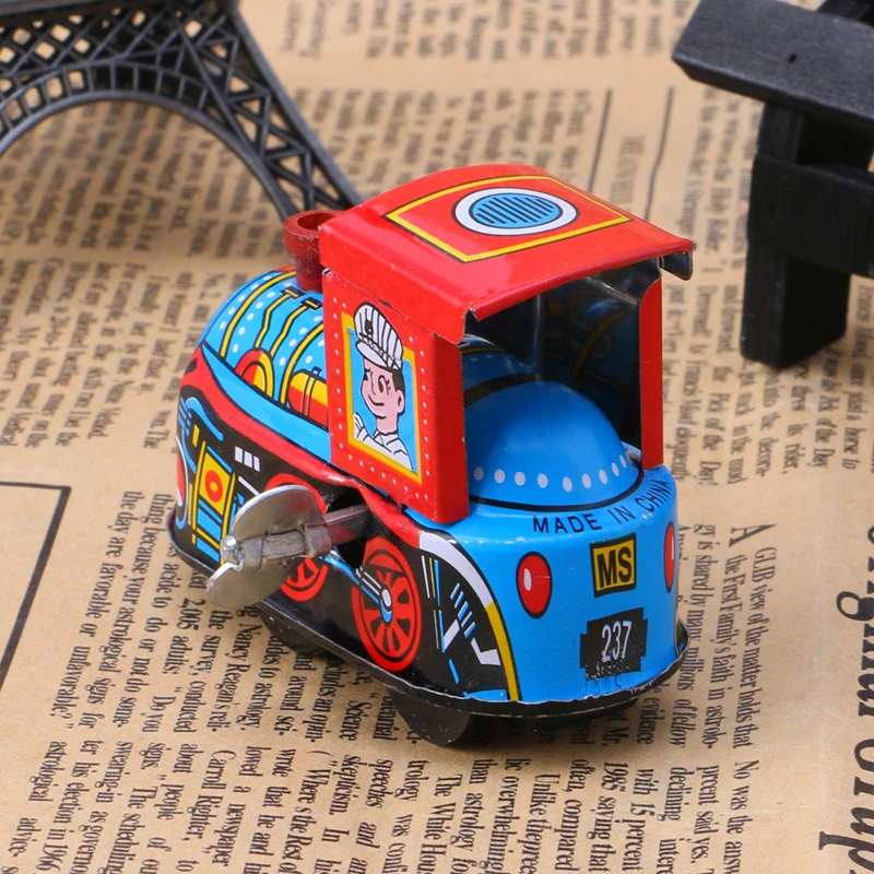 Retro Steam Train Reminiscence Children Vintage Wind Up Tin Toys Nice WTUS 